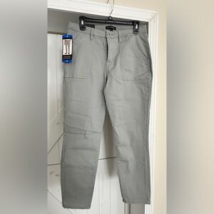 Banana Republic Straight-Leg Chinos in Light Gray